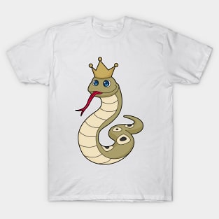 Snake as King with Crown T-Shirt